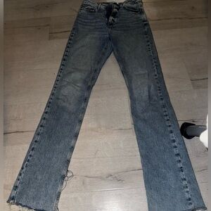 Zara Women's Boot Cut Jeans in Blue